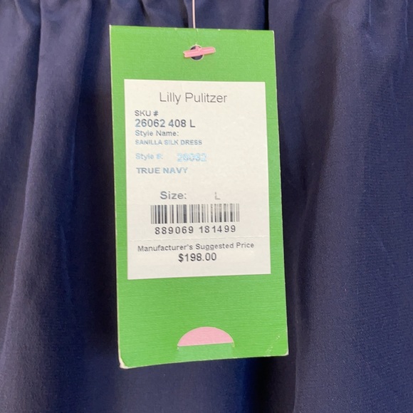 NWT Lilly Pulitzer size Large sanilla silk dress - Picture 3 of 4